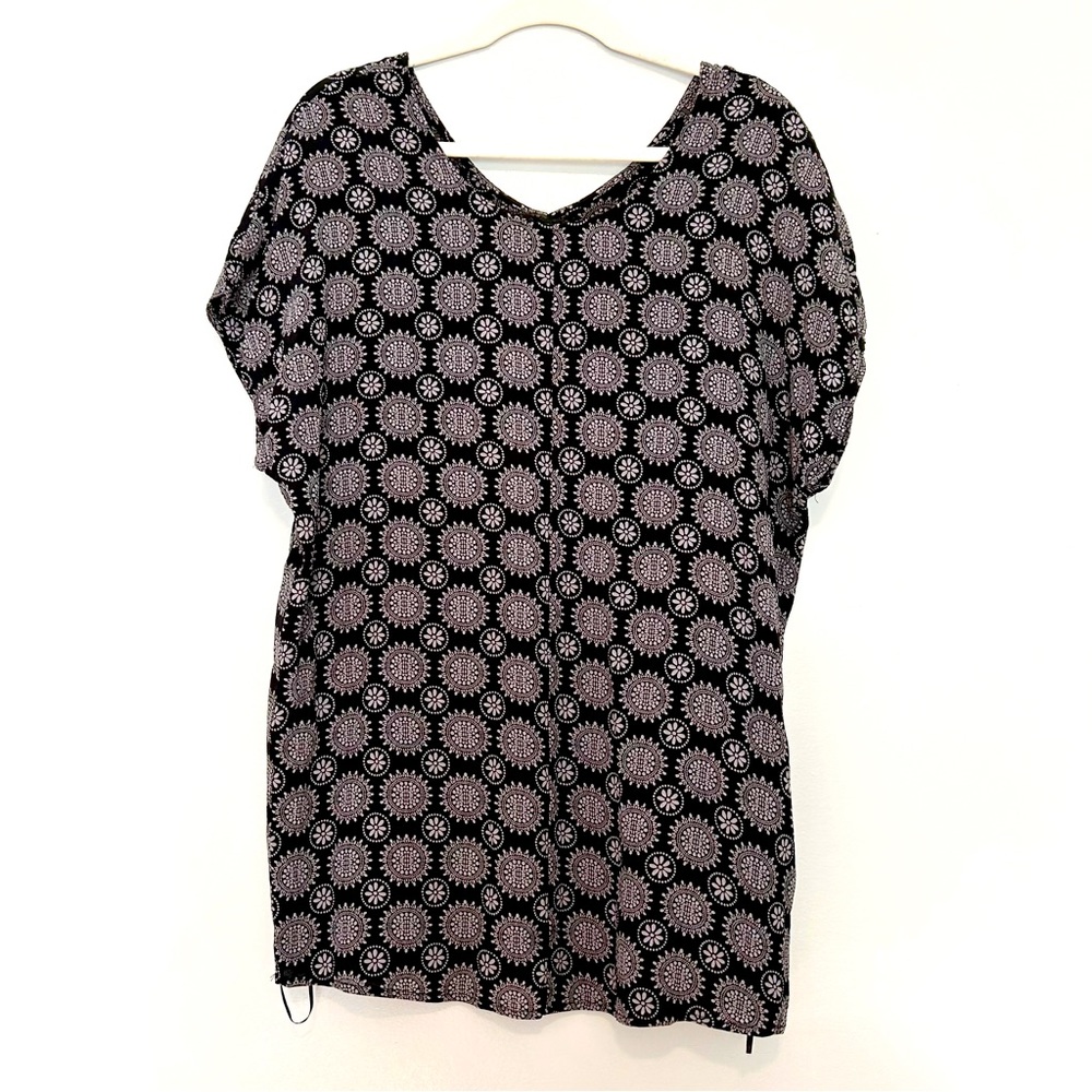 Reformation Black and White Patterned Tunic | Sustainably Made High Quality